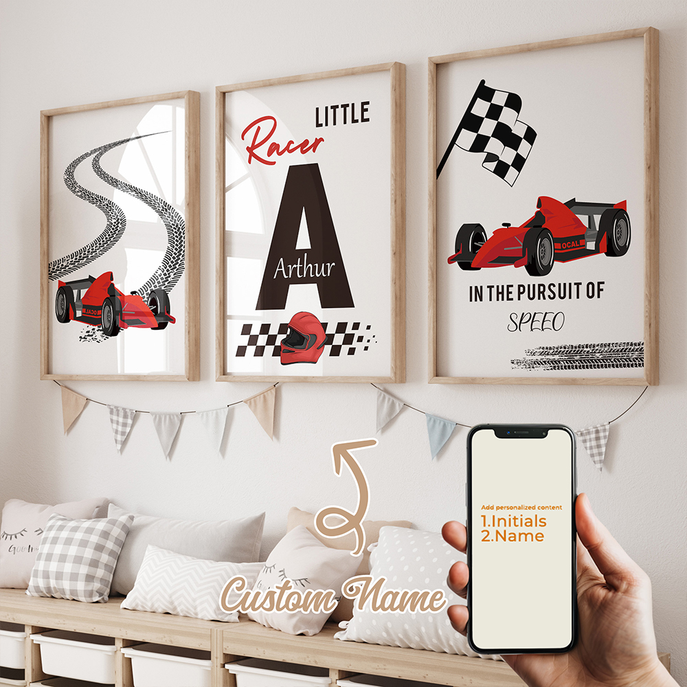 Sustainable Living Products - 3pcs Personalized Custom Name Cartoon Child