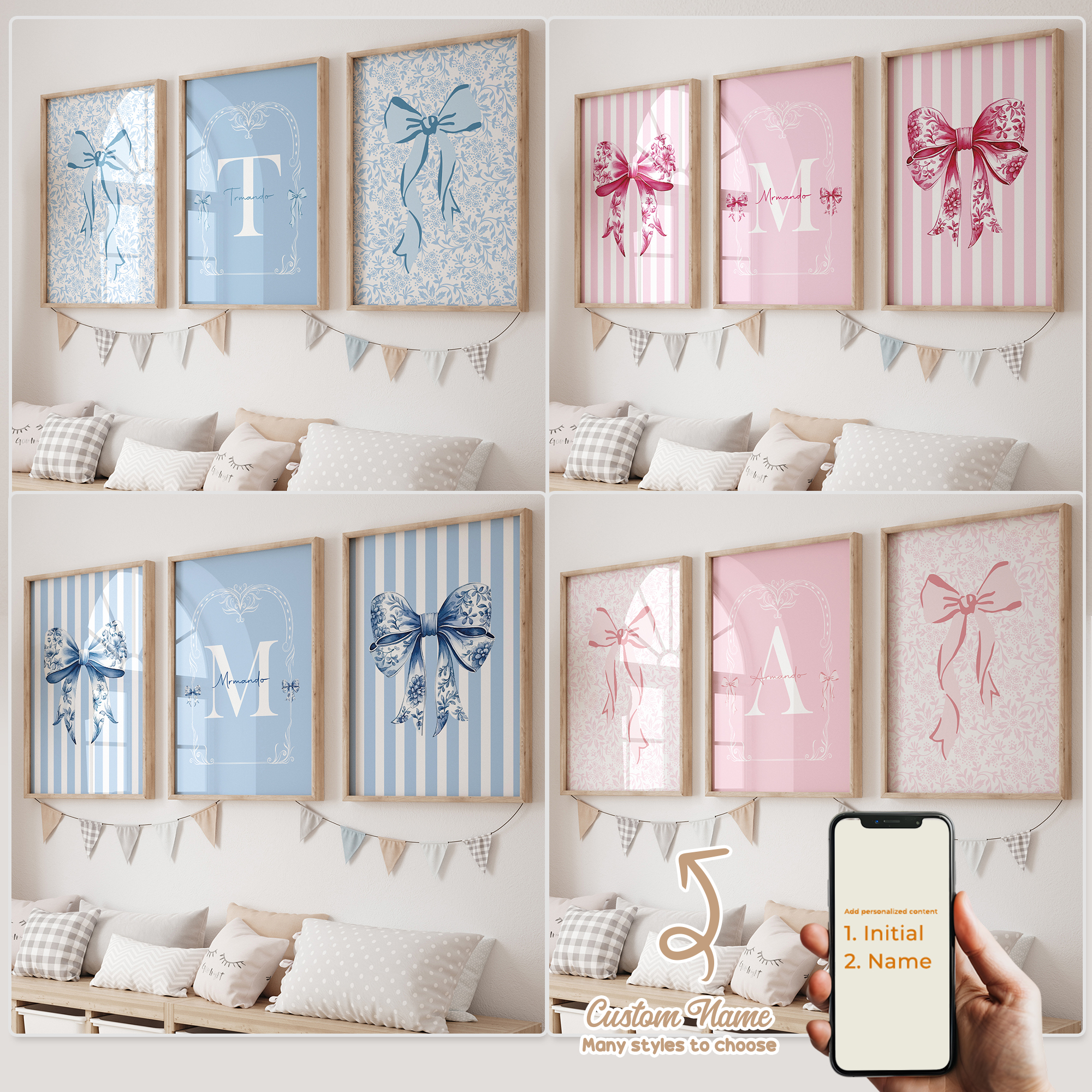Sustainable Living Products - 3pcs Personalized Custom Name Cartoon Child