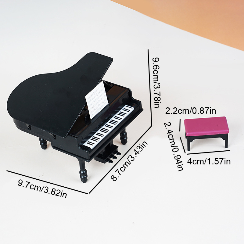 1:12 Dollhouse Miniature Piano - Sustainable Living Products บทวิจารณ์และราคา