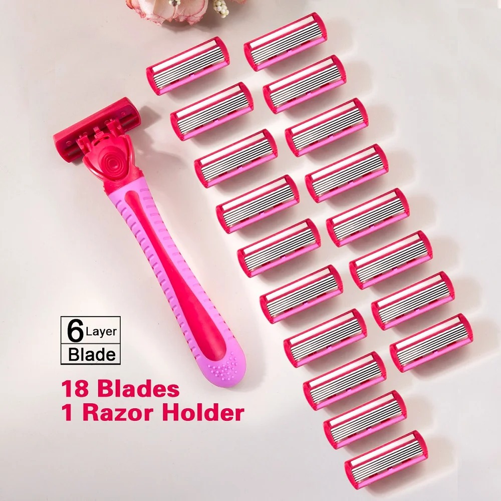 1 Handle + 18 Blades/ Women Ma - Safety Razor Handle บทวิจารณ์และราคา