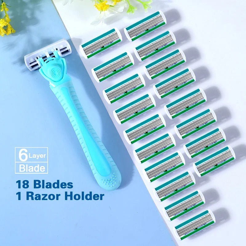 1 Handle + 18 Blades/ Women Ma - Safety Razor Handle บทวิจารณ์และราคา