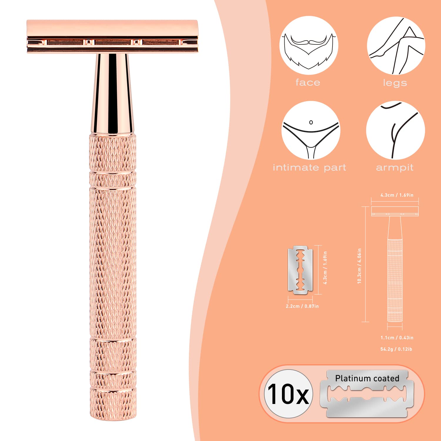 Reusable Double Edge Safety Ra - Safety Razor Handle บทวิจารณ์และราคา