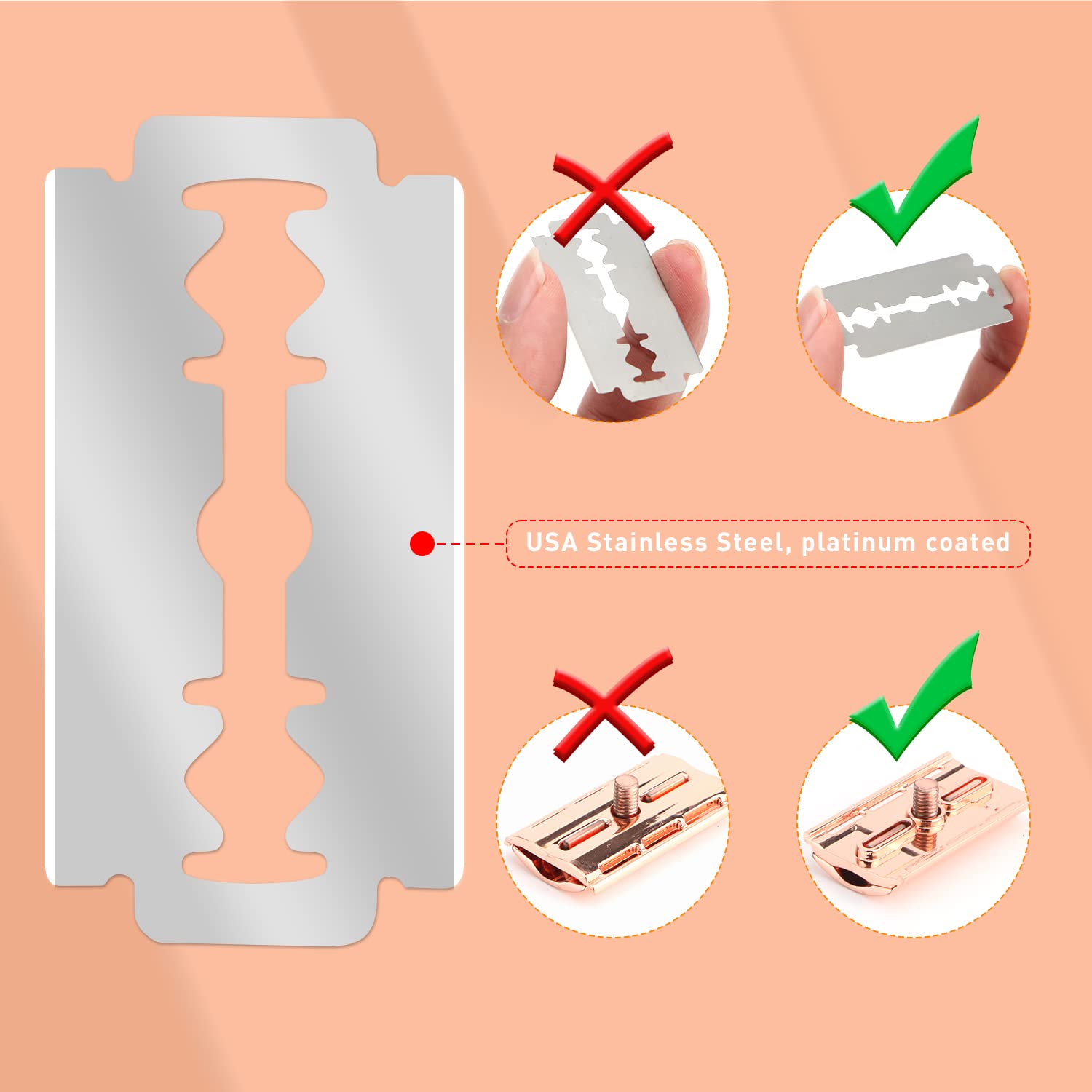 Reusable Double Edge Safety Ra - Safety Razor Handle บทวิจารณ์และราคา