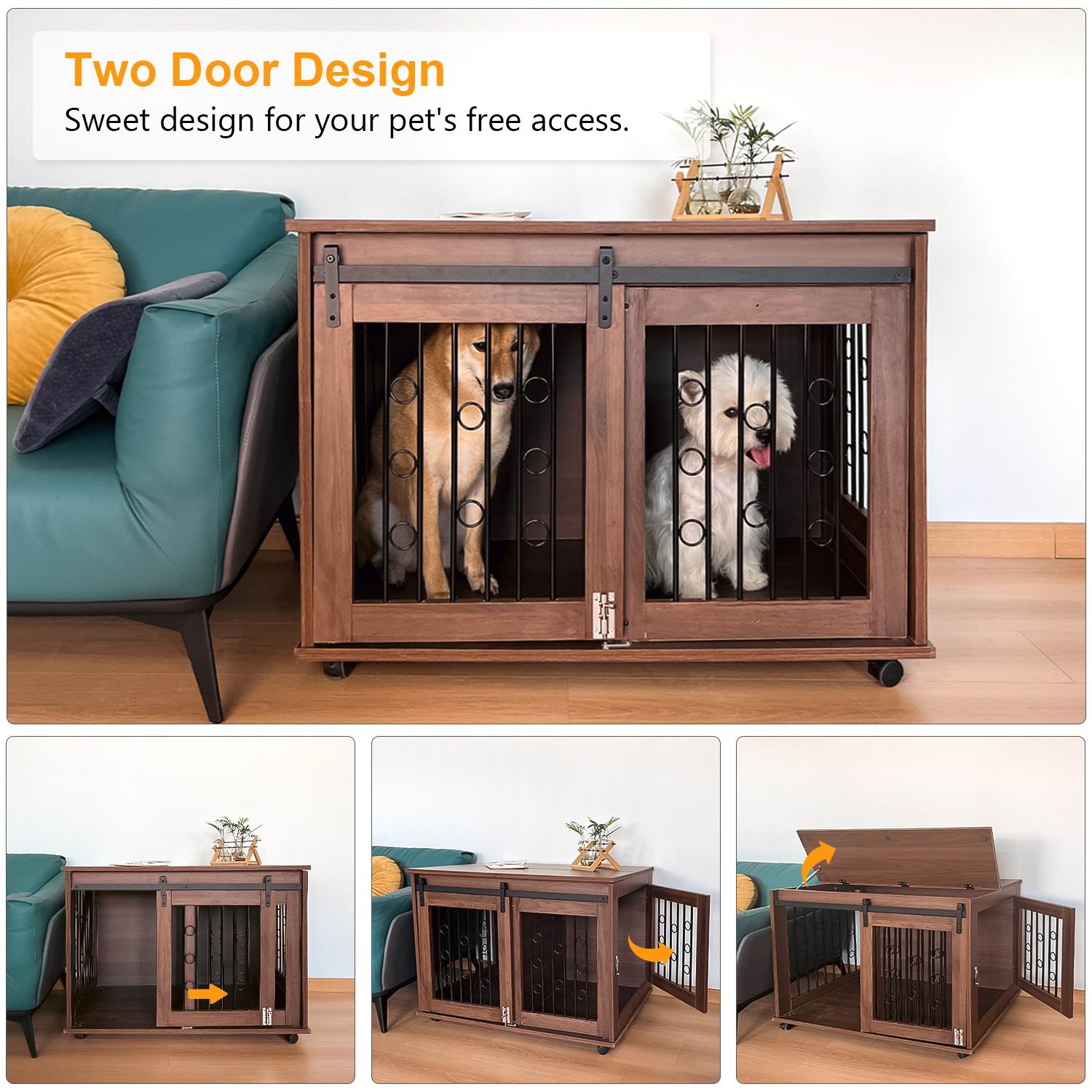 Luxury Two-Door Solid Wooden D - Sustainable Living House บทวิจารณ์และราคา