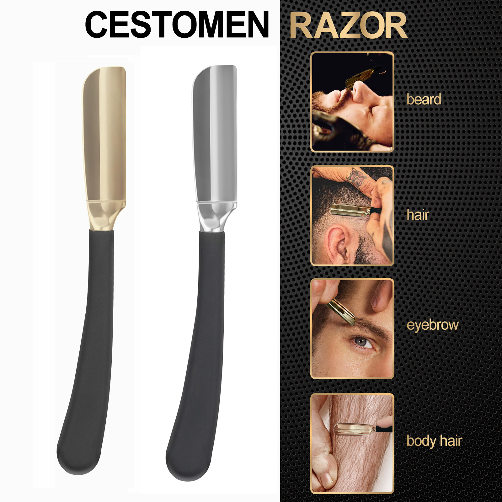 1Pc Pro Baber Beard Straight E - Safety Razor Handle บทวิจารณ์และราคา
