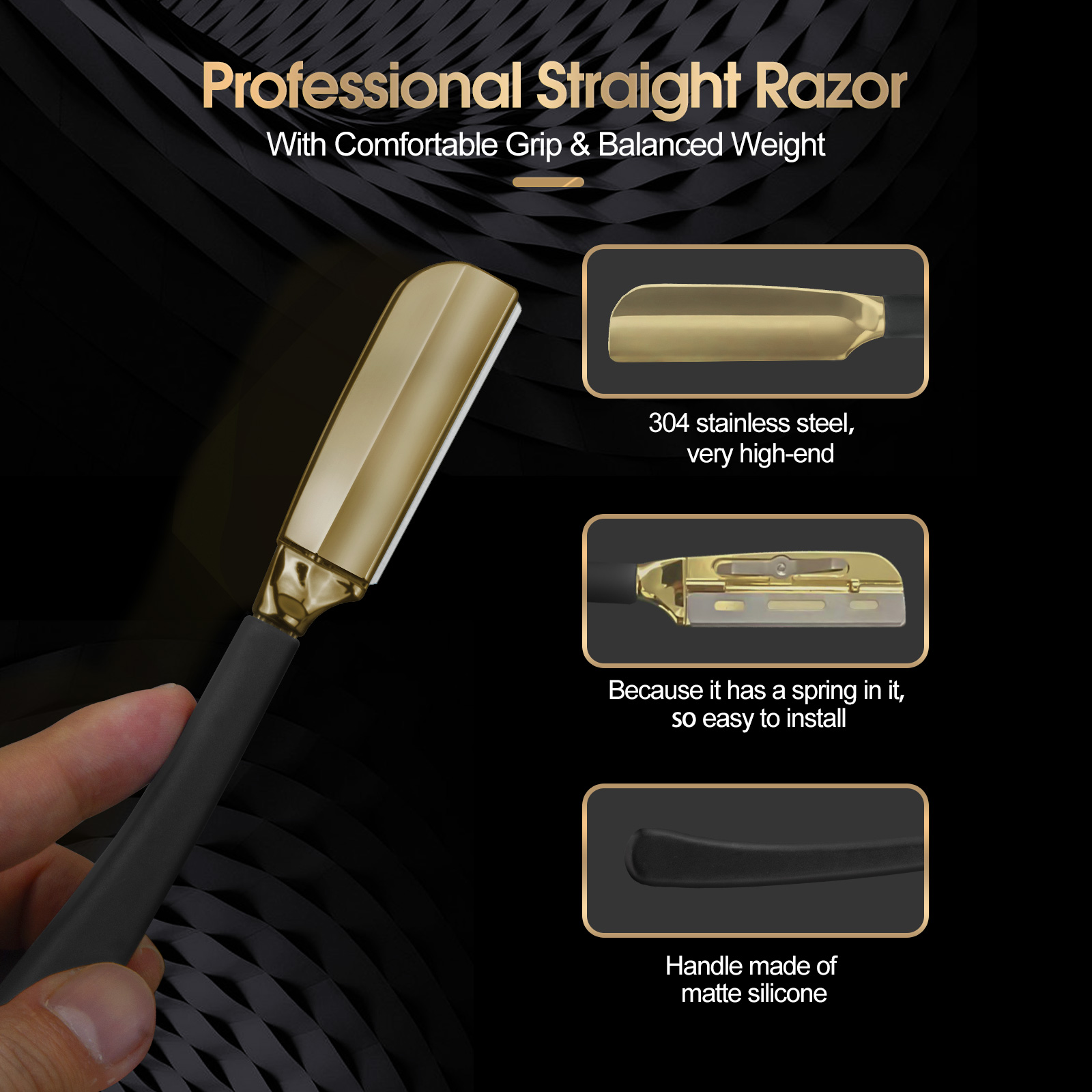 1Pc Pro Baber Beard Straight E - Safety Razor Handle บทวิจารณ์และราคา