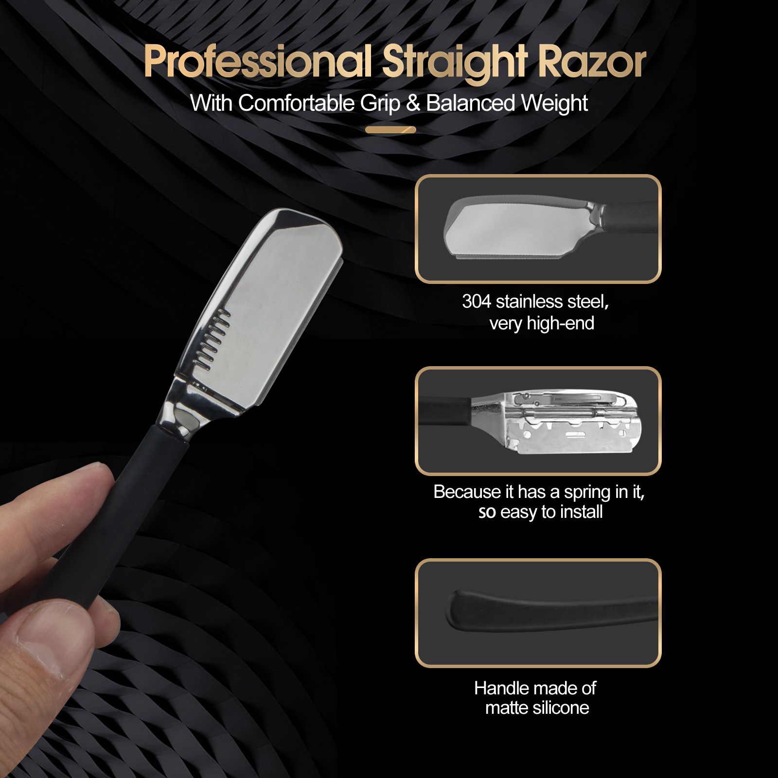 1Pc Pro Baber Beard Straight E - Safety Razor Handle บทวิจารณ์และราคา