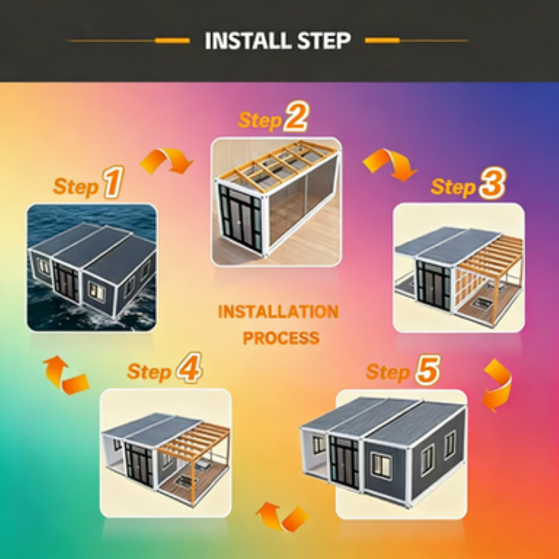 20ft 40ft Eco Friendly Modular - Sustainable Living House บทวิจารณ์และราคา