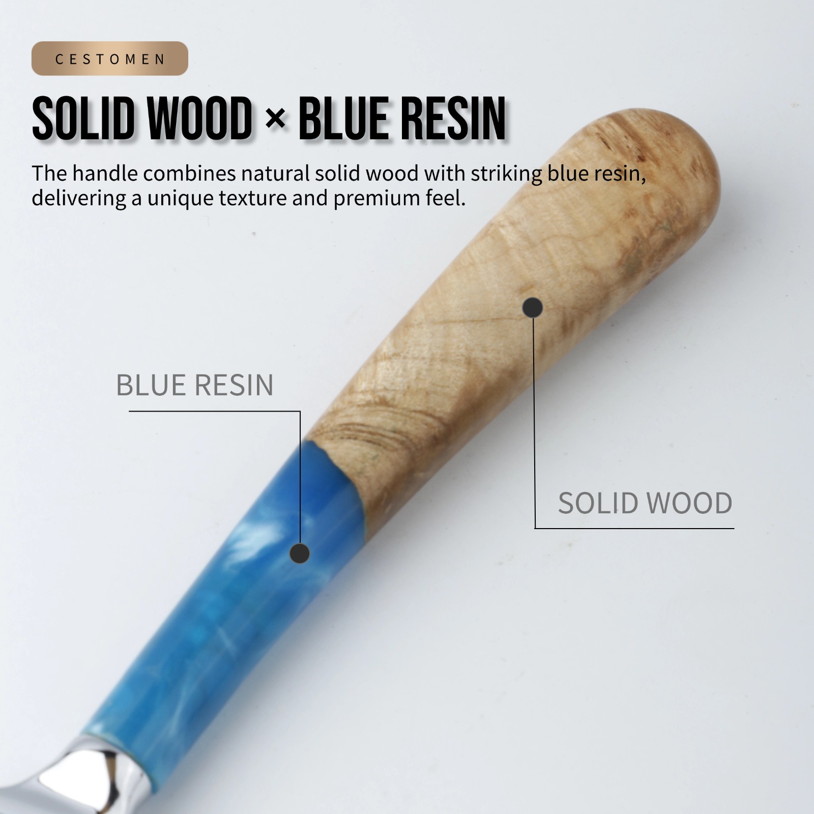 1Pcs Pro Resin Wood Handle Bar - Safety Razor Handle บทวิจารณ์และราคา