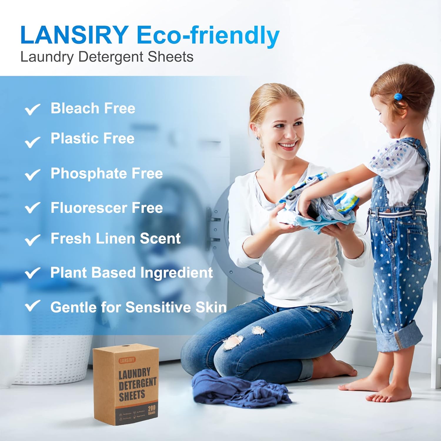 Laundry Detergent Sheets - 200 - Laundry Strip Eco บทวิจารณ์และราคา