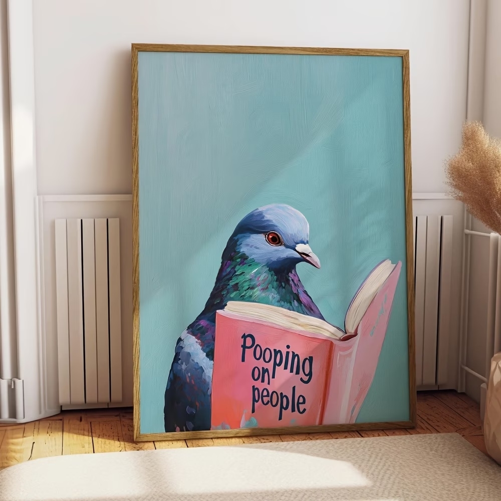 Modern Pigeon Reading Pooping  - Sustainable Living Products บทวิจารณ์และราคา
