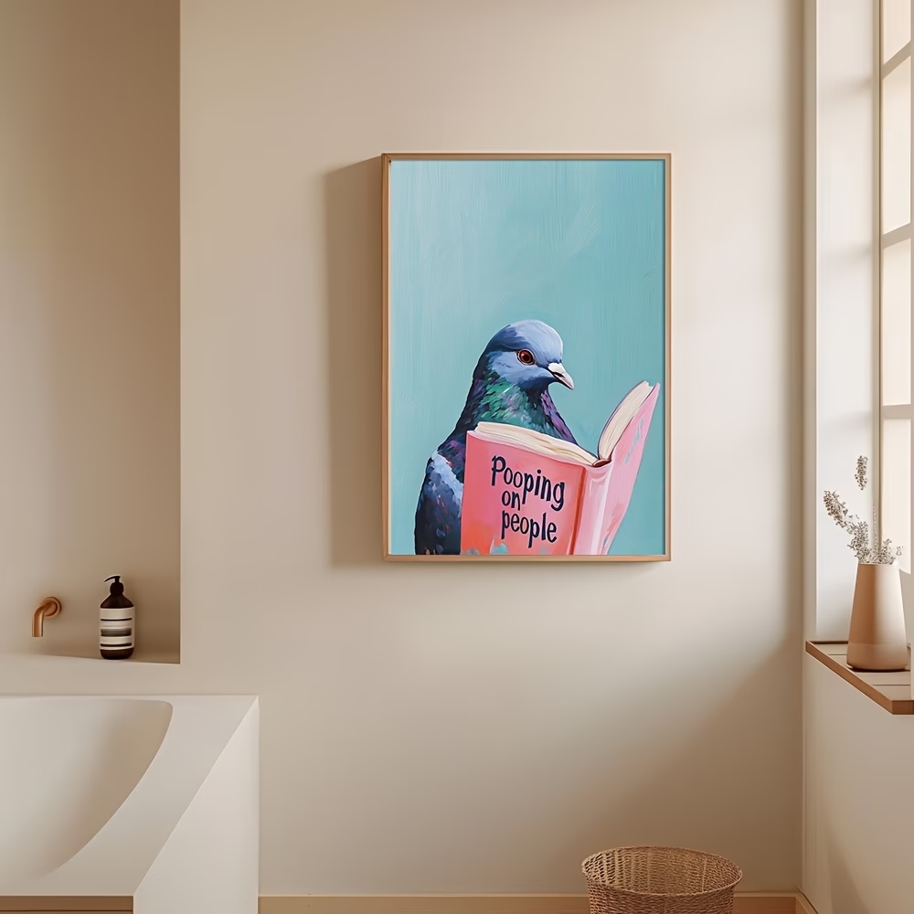 Modern Pigeon Reading Pooping  - Sustainable Living Products บทวิจารณ์และราคา